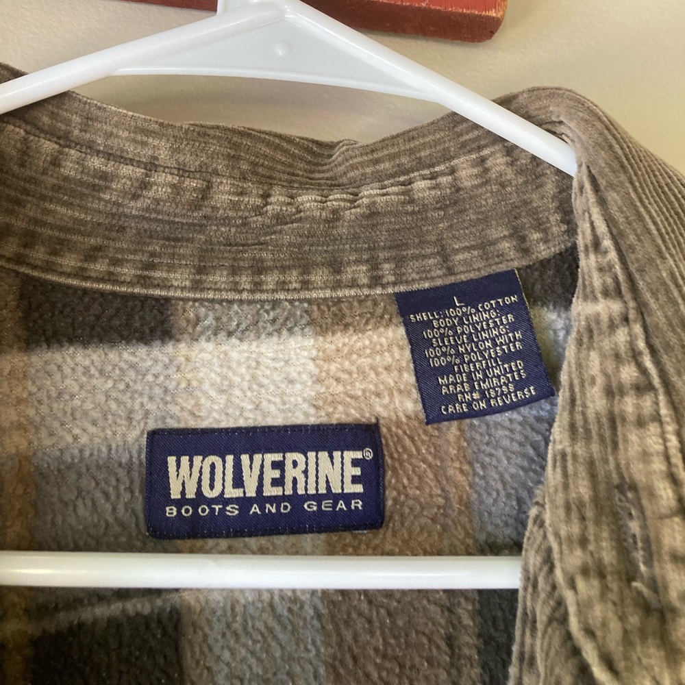 Wolverine 100% Cotton Button Down Shacket Men's L - image 6